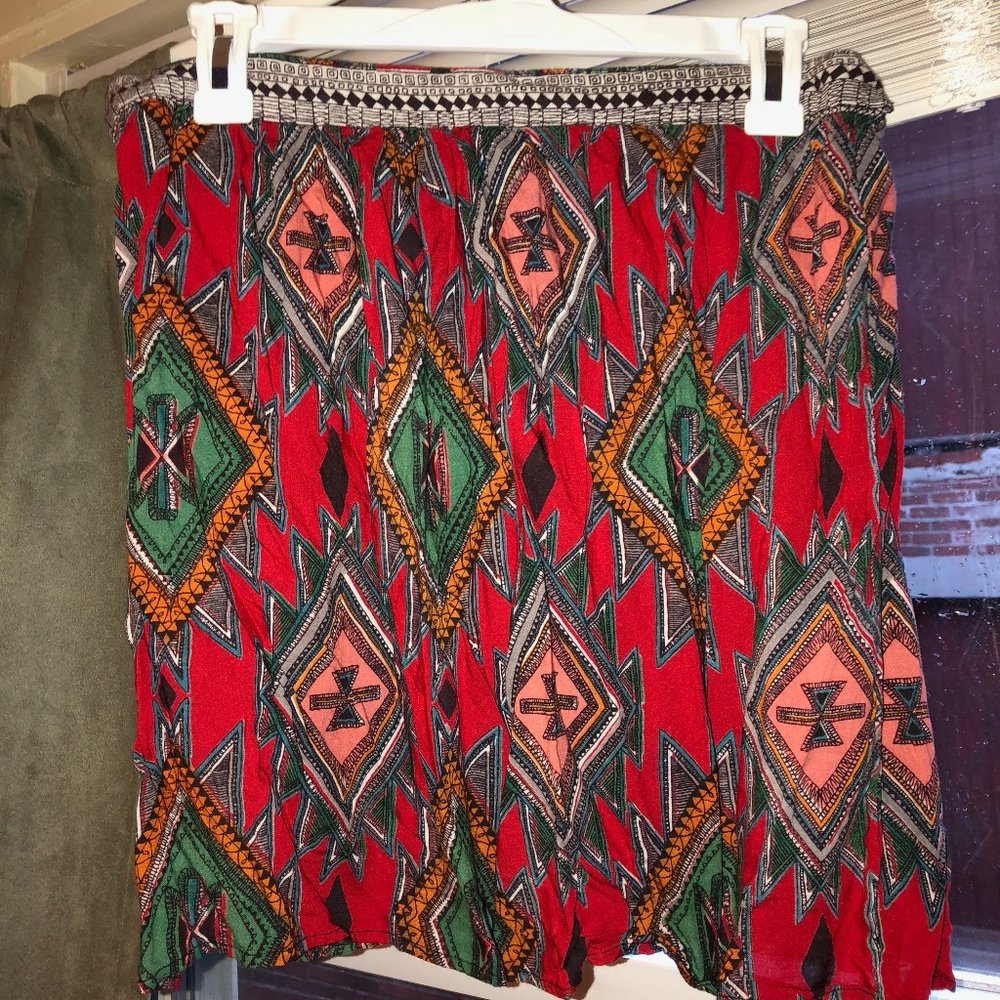 Cute Boho Midi Skirt